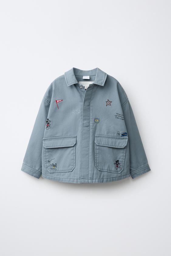 MICKEY MOUSE © DISNEY EMBROIDERED OVERSHIRT - Blue by Zara - Image 0