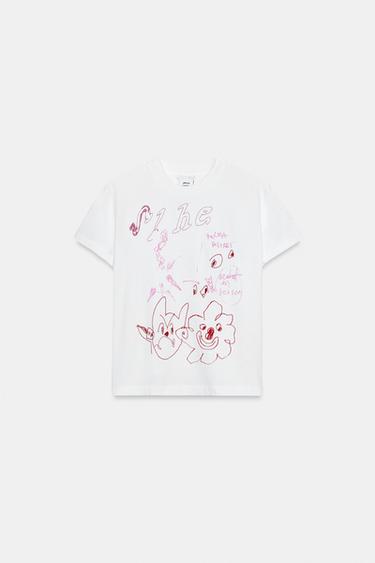 PAULA GRENOUILLE T-SHIRT - White by Zara