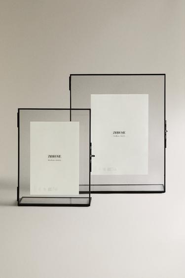 RECTANGULAR STRUCTURE PHOTO FRAME - Black by Zara