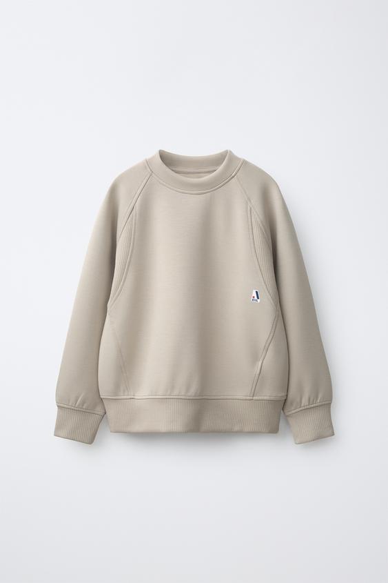 SPORTY MODAL BLEND SWEATSHIRT - Sand by Zara - Image 0