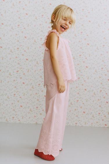 SCHIFFLI CULOTTES - Pastel pink by Zara