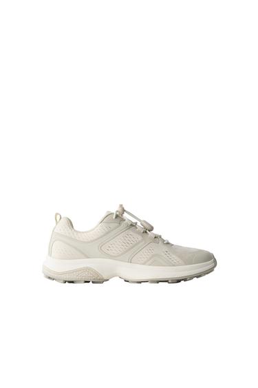 TECHNICAL MESH TRAINERS - Ecru White by Zara