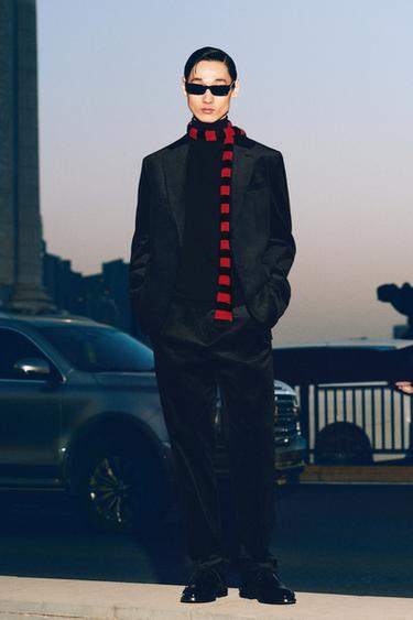 CORDUROY SUIT TROUSERS - Black by Zara