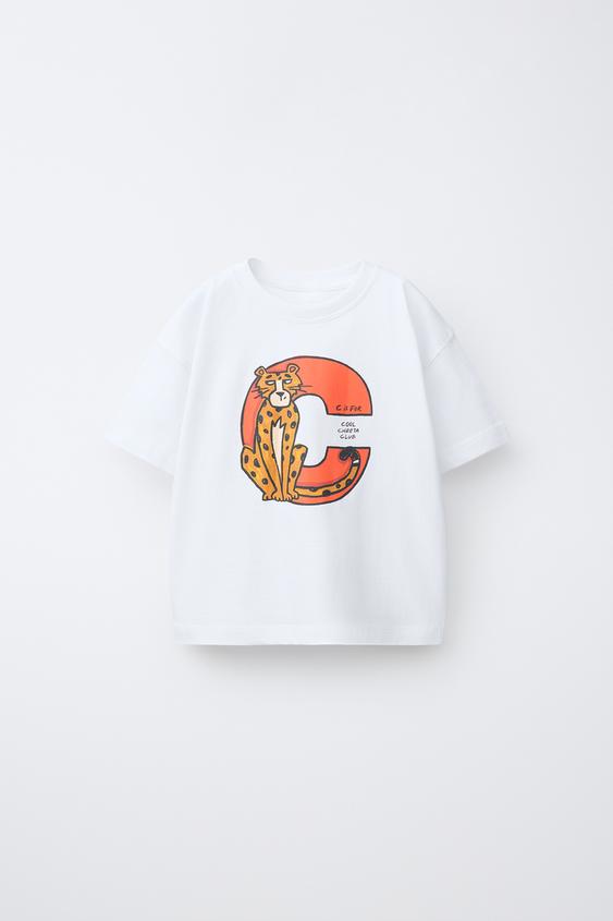 ANIMAL PRINT T-SHIRT - White by Zara - Image 0