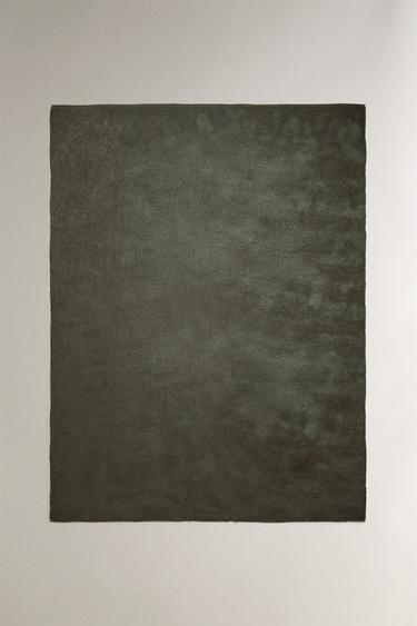 FLORAL JACQUARD THROW - Green / Blue by Zara