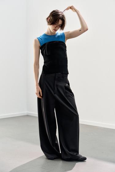 DARTED TROUSERS - Black by Zara