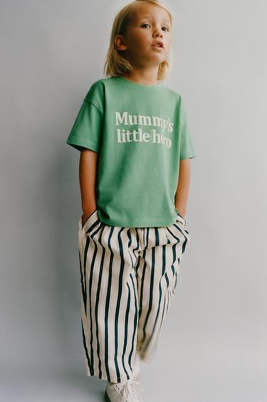 SLOGAN PRINT T-SHIRT - Green by Zara