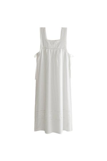 LONG TOP WITH SIDE VENTS - White by Zara