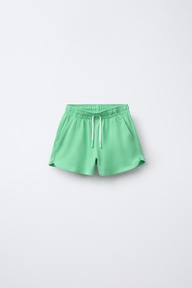 PLAIN BERMUDA SHORTS - Green by Zara