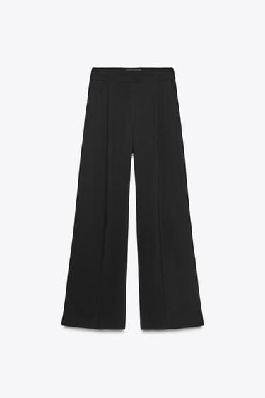 ZW COLLECTION LOOSE-FITTING DARTED TROUSERS - Black by Zara