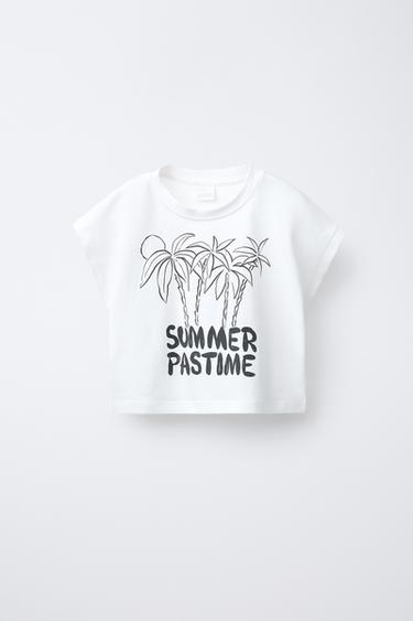 PRINTED T-SHIRT - White by Zara