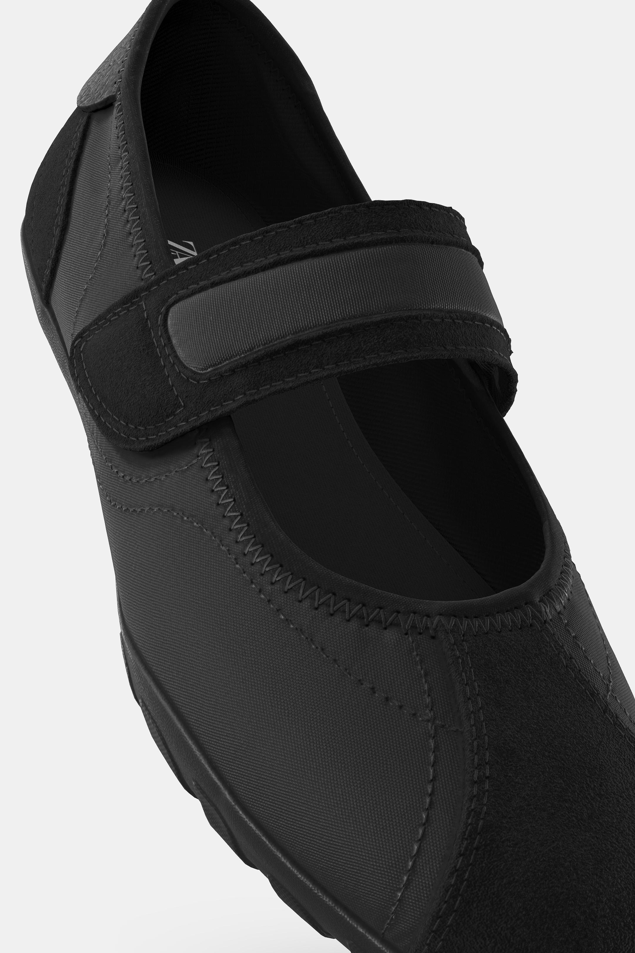 SPORTS BALLET FLATS - Black by Zara