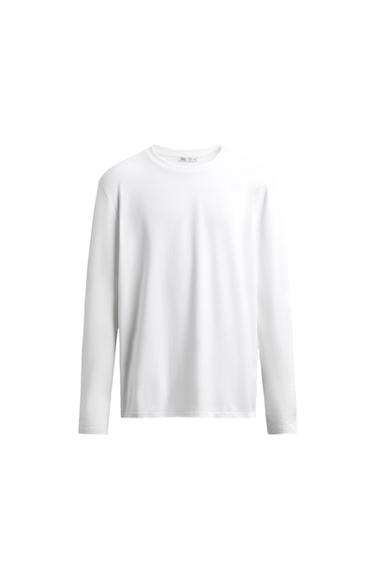BASIC SLIM FIT T-SHIRT - White by Zara