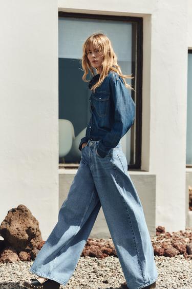 Z1975 DENIM SHIRT - Blue by Zara