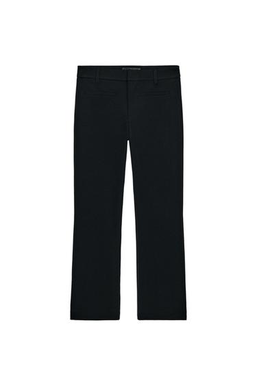 CROPPED TROUSERS ZW COLLECTION - Black by Zara