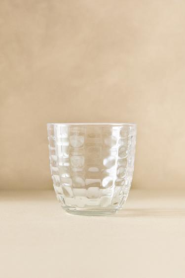 RAISED SQUARE-EFFECT TUMBLER - 990 by Zara