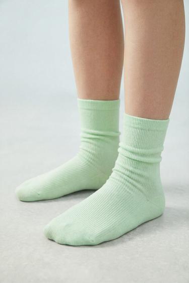 FIVE-PACK OF STRIPED TALL SOCKS - Multicoloured by Zara