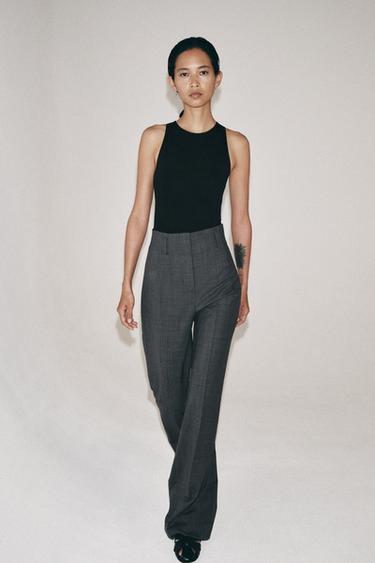 POLYAMIDE HALTER BODYSUIT - Black by Zara