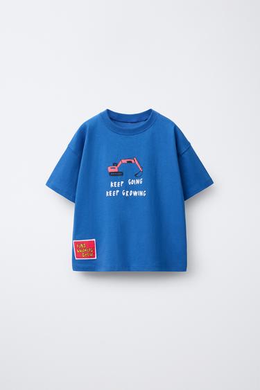 CRANE PRINT T-SHIRT - Bluish by Zara