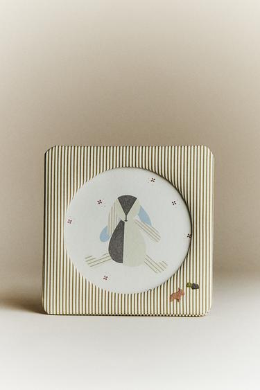 CHILDREN'S SMALL STRIPED PHOTO FRAME - Green by Zara