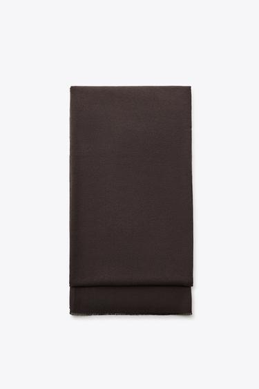 SOFT PLAIN SCARF - Brown by Zara