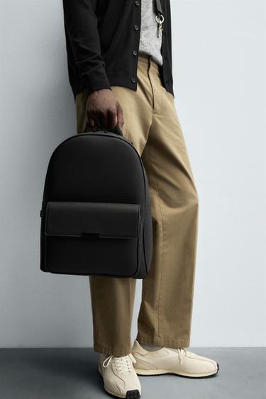EMBOSSED BACKPACK - Black by Zara