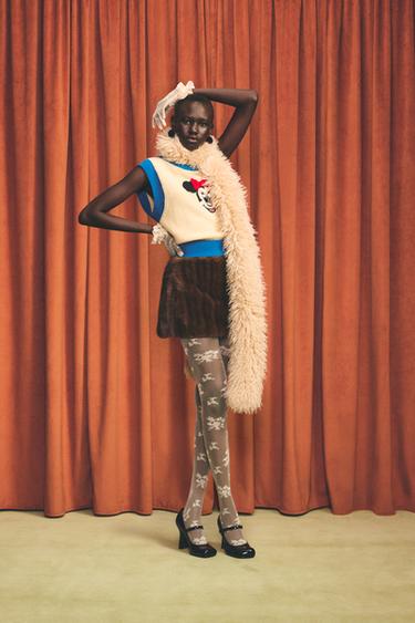 MINNIE MOUSE KNIT VEST HARRY LAMBERT FOR ZARA X DISNEY - Ecru by Zara