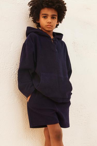 LIMITED EDITION TERRY BERMUDA SHORTS - Blue by Zara - Image 0