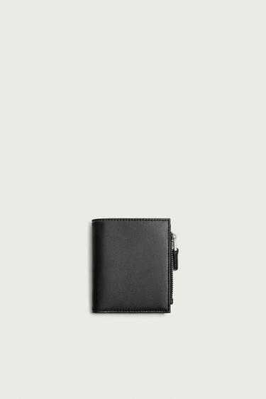 PLAIN WALLET WITH COIN PURSE - Black by Zara