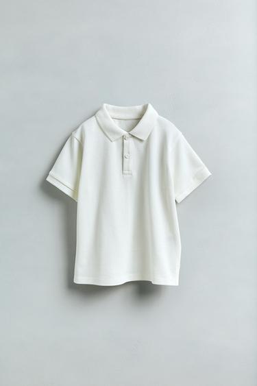BASIC POLO SHIRT - White by Zara - Image 0