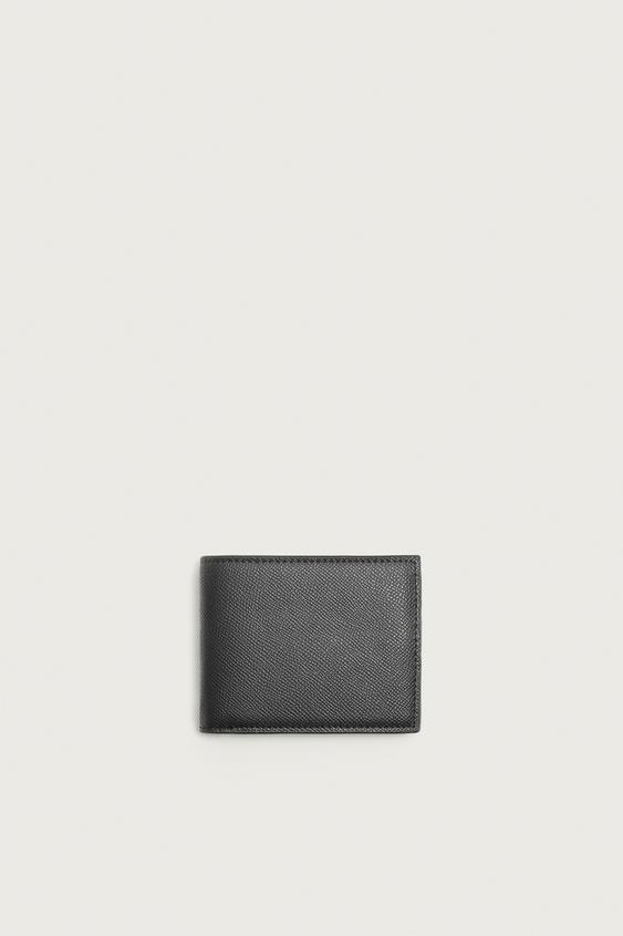 TEXTURED WALLET - Black by Zara - Image 0