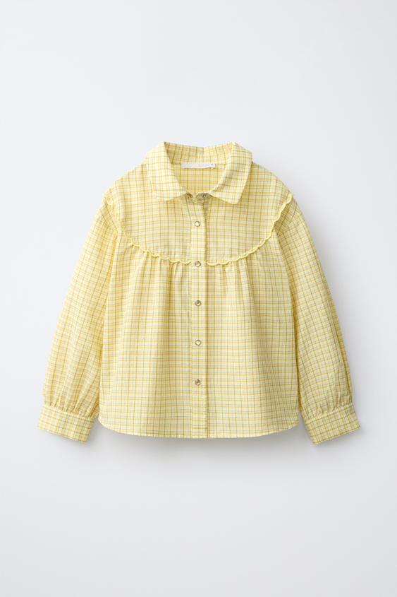 COWBOY YOKE SHIRT - Light yellow by Zara - Image 0
