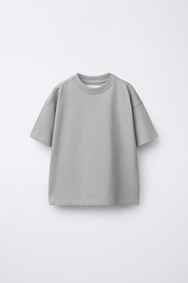 PLAIN MEDIUM WEIGHT T-SHIRT - Grey by Zara