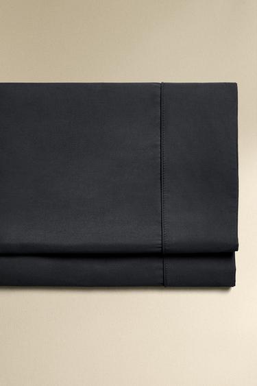 PERCALE COTTON FLAT SHEET (300 THREAD COUNT) - Blue by Zara