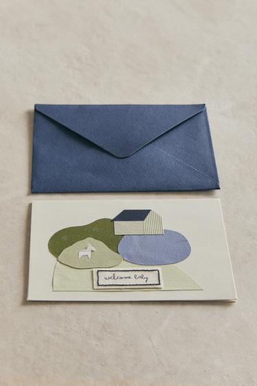 WELCOME BABY DONKEY CARD - Multicoloured by Zara