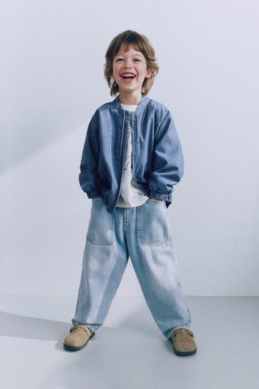 LOOSE-FITTING BAGGY JEANS - Light blue by Zara