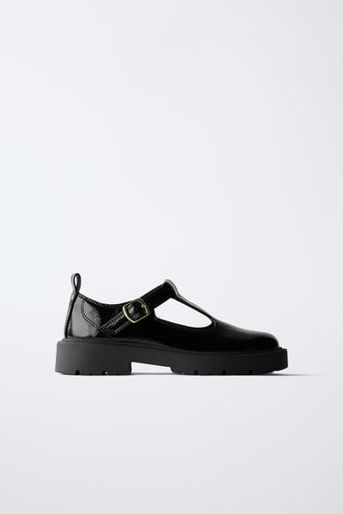 PATENT T-BAR SHOE - Black by Zara - Image 0