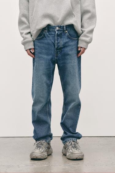 REGULAR STRAIGHT-LEG JEANS - Blue by Zara