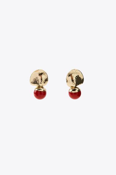 BALL EARRINGS - Golden by Zara