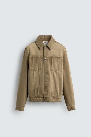 LIMITED EDITION DENIM JACKET - camel by Zara