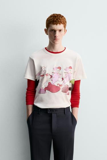 PETER PAN LOST BOYS HARRY LAMBERT FOR ZARA T-SHIRT - Oyster-white by Zara