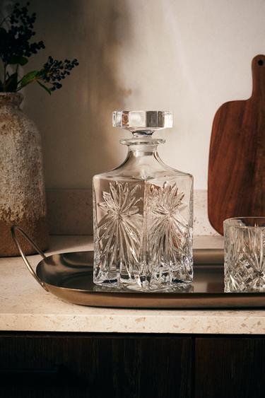 CRYSTALLINE BOTTLE WITH RAISED DESIGN -  by Zara