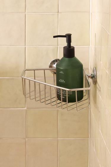 SILVER CORNER SHOWER SHELF - Silver by Zara