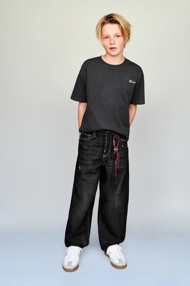 BAGGY BALLOON JEANS - Black by Zara