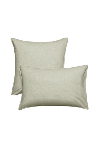 STRIPED PILLOWCASE - Green by Zara