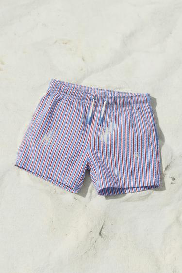 1-14 YEARS/ STRIPED SWIM SHORTS -  by Zara