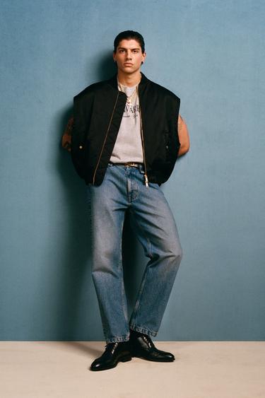 WILLY CHAVARRIA X ZARA STRAIGHT-LEG JEANS - Light blue by Zara