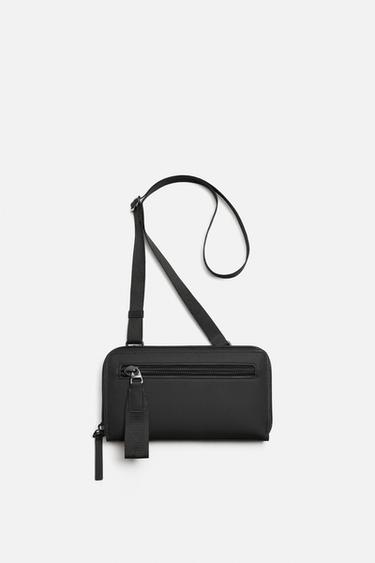 RUBBERISED WALLET - Black by Zara