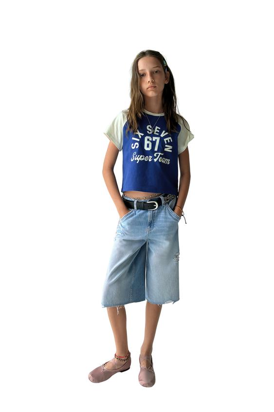 TEAM SIX SEVEN PRINT T-SHIRT - Blue by Zara - Image 0