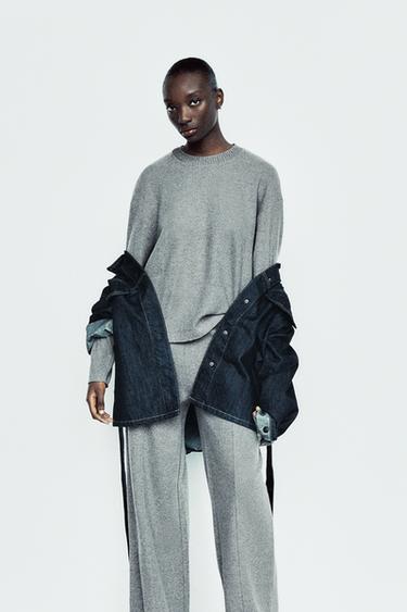 SOFT SWEATER - Anthracite grey by Zara